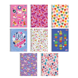 CADERNO 16 MATÉRIAS ESPIRAL TILIBRA D+ FEM.