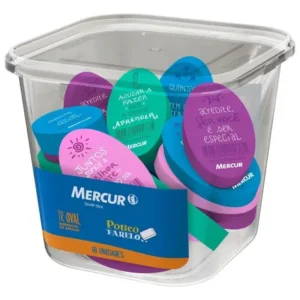 BORRACHA MERCUR OVAL COLORIDA