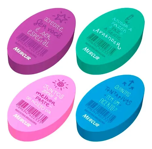 BORRACHA MERCUR OVAL COLORIDA - Imagem 3