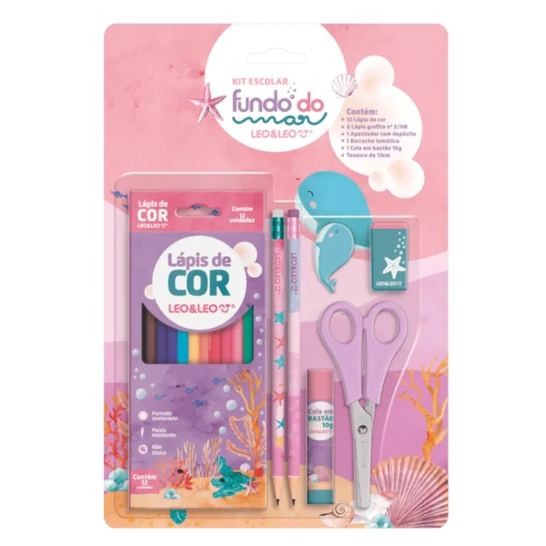 LEONORA KIT C/12 CORES FUNDO DO MAR