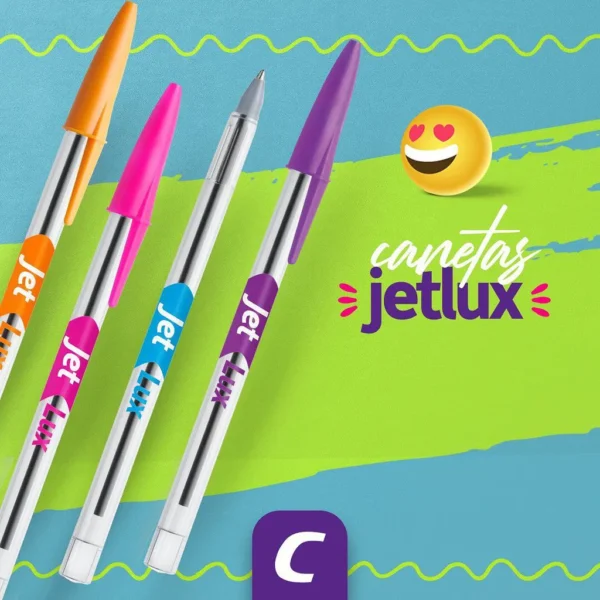 CANETA COMPACTOR JETLUX C/ 4 CORES - Imagem 3