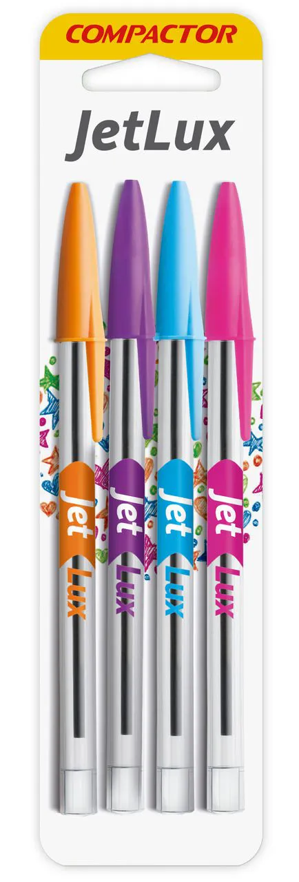 CANETA COMPACTOR JETLUX C/ 4 CORES - Imagem 2