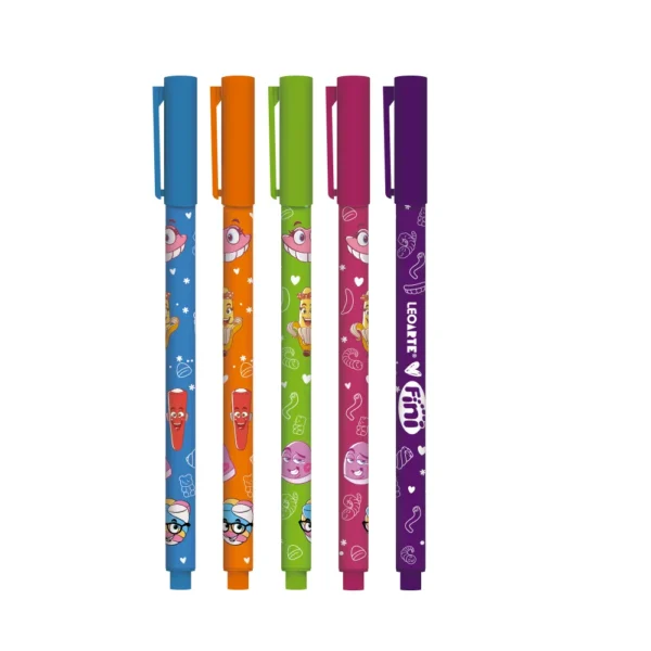 CANETA GEL CORPO ESTAMPADO 0.6 FINI - BLISTER C/ 5 UND - Imagem 2