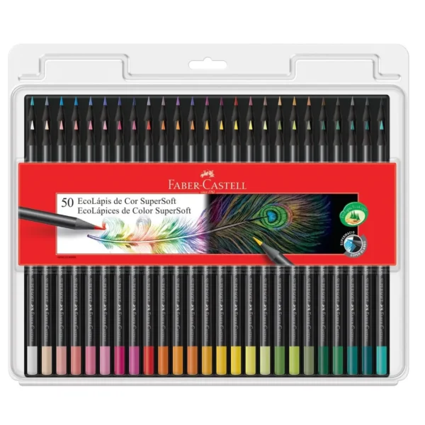 ECOLAPIS DE COR SUPERFOST 50 CORES FABER CASTELL