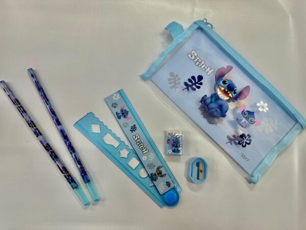 ESTOJO ESCOLAR STITCH, 5 ITENS - Imagem 2